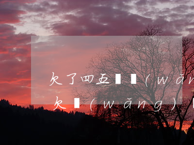 欠了四五萬網(wǎng)貸還不起怎么辦(欠網(wǎng)貸五萬多還不起怎么辦)