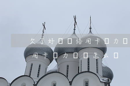 欠了好幾張信用卡無力償還-欠了好幾張信用卡無力償還怎么辦