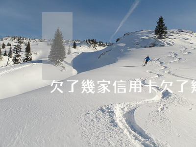 欠了幾家信用卡(欠了幾家信用卡)