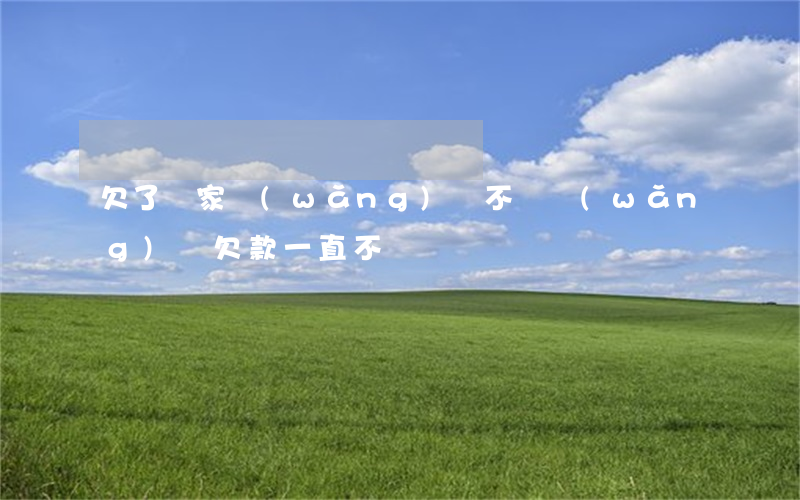 欠了幾家網(wǎng)貸不還(網(wǎng)貸欠款一直不還)