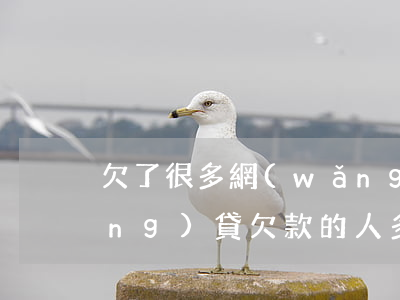 欠了很多網(wǎng)貸的男人(網(wǎng)貸欠款的人多嗎)