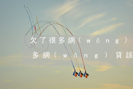 欠了很多網(wǎng)貸該怎么辦(欠了很多網(wǎng)貸該怎么辦)