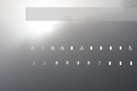 欠了拍拍貸五萬沒錢還怎么辦(欠拍拍貸7000多半年多了沒錢還怎么辦)