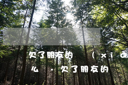 欠了朋友的錢現(xiàn)在無力償還怎么辦-欠了朋友的錢現(xiàn)在無力償還怎么辦呢