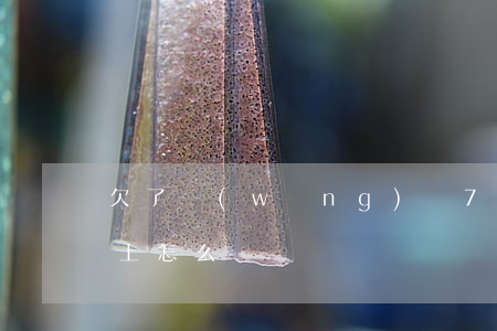 欠了網(wǎng)貸7萬(wàn)還不上怎么辦