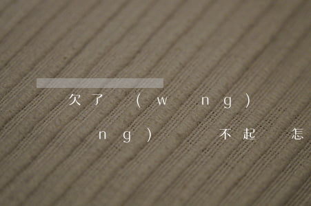 欠了網(wǎng)貸錢還不起了(欠網(wǎng)貸還不起會怎樣)
