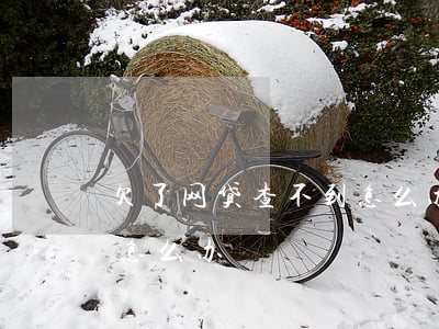 欠了网贷查不到怎么办(欠款网贷找不到平台怎么办)