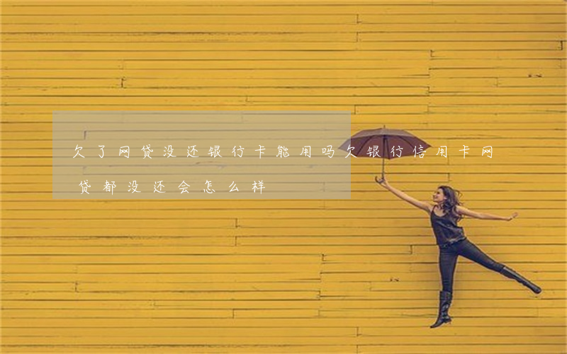 欠了网贷没还银行卡能用吗(欠银行信用卡网贷都没还会怎么样)