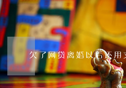 欠了网贷离婚以后还用丈夫还吗