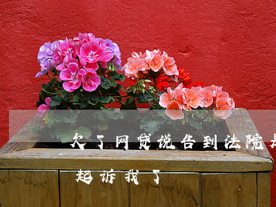 欠了网贷说告到法院是真的吗(欠网贷说已经起诉我了)
