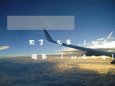 欠了這么多網(wǎng)貸怎么辦(如果欠很多網(wǎng)貸怎么辦)