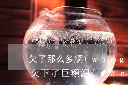 欠了那么多網(wǎng)貸信用卡怎么還(欠下了巨額網(wǎng)貸和信用卡,該何去何從)
