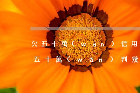 欠五十萬(wàn)信用卡能自首(欠信用卡五十萬(wàn)判幾年)