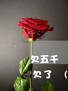 欠五千網(wǎng)貸不還法律怎么處置(欠了網(wǎng)貸五萬(wàn)怎么辦)