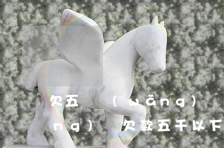 欠五萬網(wǎng)貸會起訴嗎(網(wǎng)貸欠款五千以下會被起訴嗎)