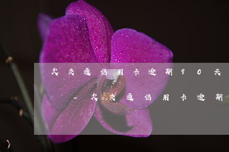 欠交通信用卡逾期90天會(huì)怎么樣-欠交通信用卡逾期90天會(huì)怎么樣處理
