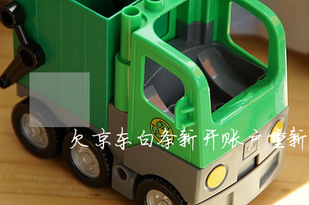 欠京东白条新开账户(重新开通京东白条)