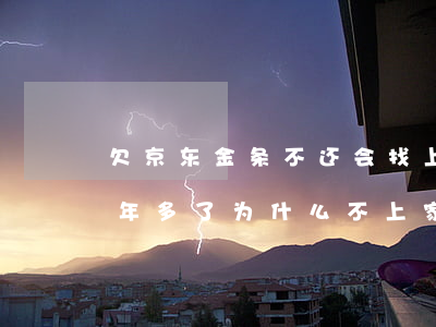 欠京东金条不还会找上门吗(京东金条逾期一年多了为什么不上家找我)
