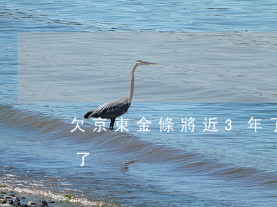 欠京東金條將近3年了(欠京東金條將近3年了)