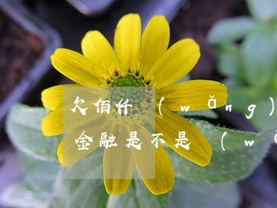 欠佰仟網(wǎng)貸不還會怎么樣(佰仟金融是不是網(wǎng)貸)