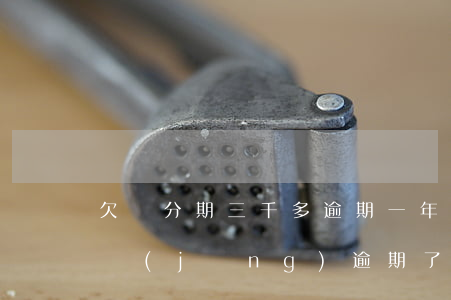 欠來分期三千多逾期一年(來分期欠一萬多已經(jīng)逾期了一年)