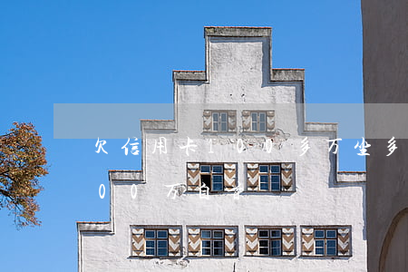 欠信用卡100多万坐多少年牢（信用卡欠100万自首）