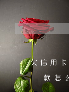 欠信用卡10萬(wàn)沒(méi)有還款怎么辦-欠信用卡10萬(wàn)沒(méi)有還款怎么辦呢