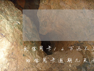 欠信用卡12万还不上,会判刑多少年（12万的信用卡逾期几天没事吧）