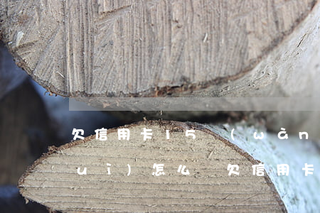 欠信用卡15萬(wàn)被起訴了會(huì)怎么樣（欠信用卡15萬(wàn)要立案）