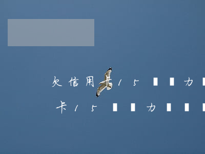 欠信用卡15萬無力償還會怎么樣-欠信用卡15萬無力償還會怎么樣呢