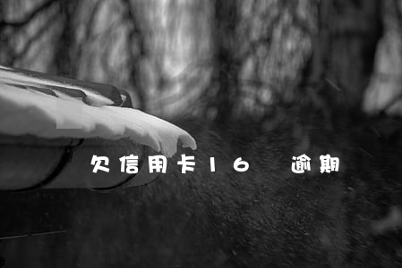 欠信用卡16萬逾期