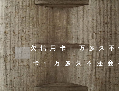 欠信用卡1万多久不还会被起诉吗-欠信用卡1万多久不还会被起诉吗知乎