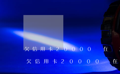 欠信用卡20000現在無力償還怎么辦-欠信用卡20000現在無力償還怎么辦呢