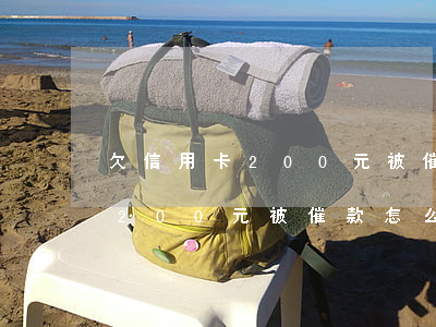 欠信用卡200元被催款怎么辦-欠信用卡200元被催款怎么辦呢
