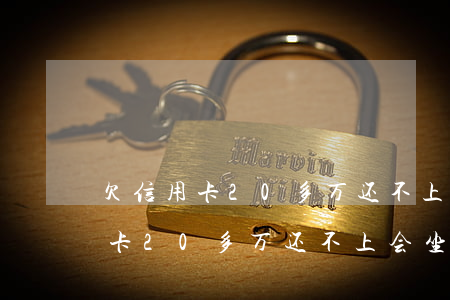 欠信用卡20多万还不上会坐牢吗-欠信用卡20多万还不上会坐牢吗