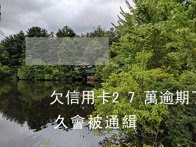 欠信用卡27萬逾期了(信用卡22萬逾期多久會被通緝)