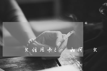 欠信用卡2萬如何還 欠兩萬信用卡怎么還