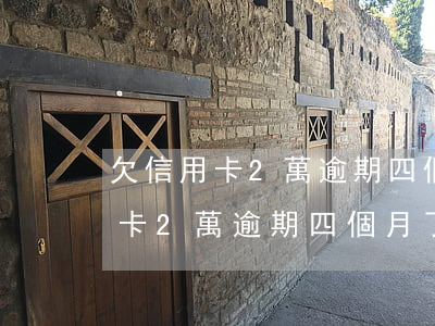欠信用卡2萬逾期四個月了怎么辦-欠信用卡2萬逾期四個月了怎么辦呢