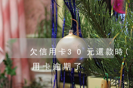 欠信用卡30元還款時(shí)逾期(我信用卡逾期了)