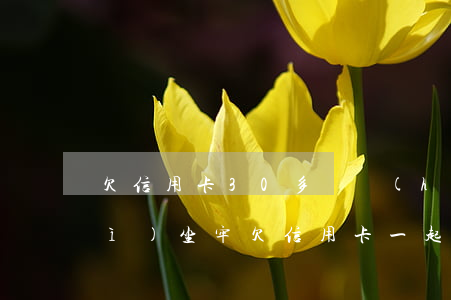 欠信用卡30多萬會(huì)不會(huì)坐牢?（欠信用卡一起30w）