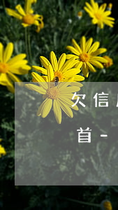 欠信用卡30萬(wàn)還不上公安局自首-欠信用卡的錢無(wú)力償還去公安自首能處理嗎
