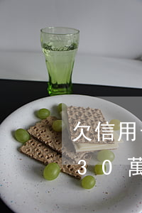 欠信用卡30萬月薪一萬怎么還-欠信用卡30萬月薪一萬怎么還款