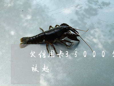 欠信用卡35000 欠信用卡35000會被起訴嗎