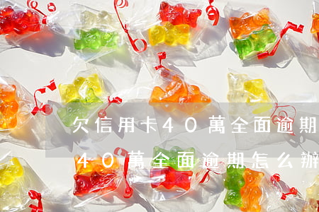 欠信用卡40萬全面逾期怎么辦-欠信用卡40萬全面逾期怎么辦理