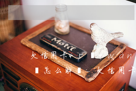 欠信用卡45萬(wàn)無(wú)力償還怎么解決-欠信用卡45萬(wàn)無(wú)力償還怎么解決呢