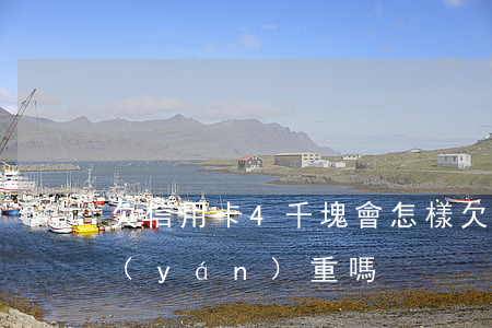 欠信用卡4千塊會怎樣(欠信用卡4千多元嚴(yán)重嗎)