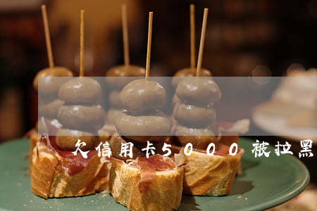 欠信用卡5000被拉黑怎么辦-