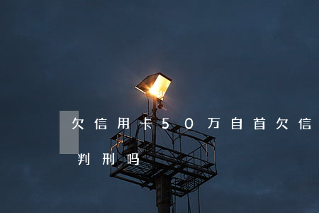 欠信用卡50万自首(欠信用卡50万自首会判刑吗)
