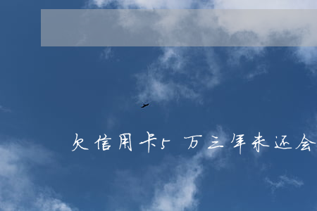 欠信用卡5万三年未还会怎么样-