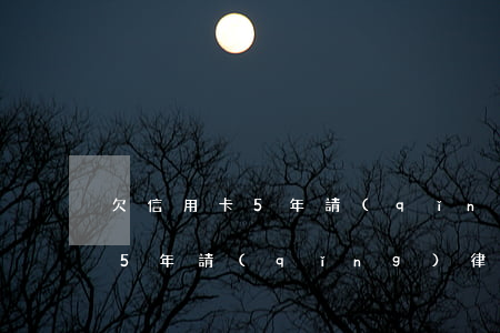 欠信用卡5年請(qǐng)律師(欠信用卡5年請(qǐng)律師)